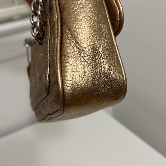 Vintage COACH rose gold CC turnlock chain crossbody bag - Picture 13 of 16